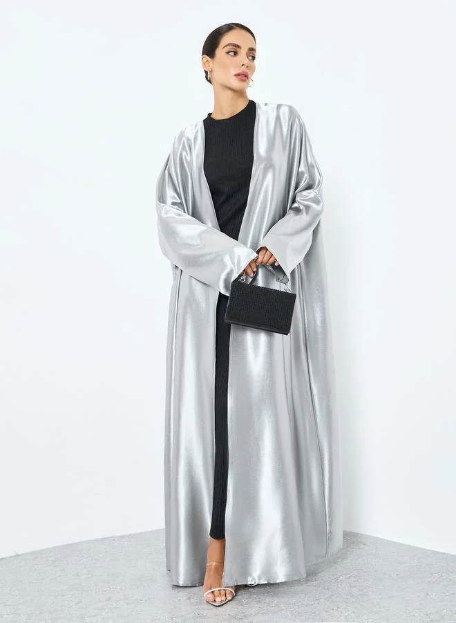 تايك تو عباية سادة بأكمام طويلة